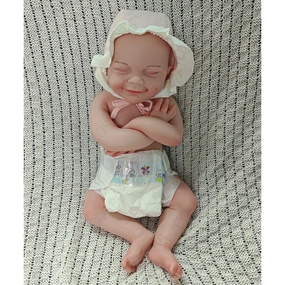 45cm Full Body Silicone Reborn Baby Dolls Flexible 3.1kg Silicone Baby Doll Girl - Picture 1 of 8